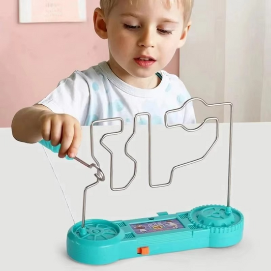 Bump Maze, Montessori Toy Electric Wire Maze Roller Game Touch Maze Puzzle Toy Collision Game Education Concentration Toy