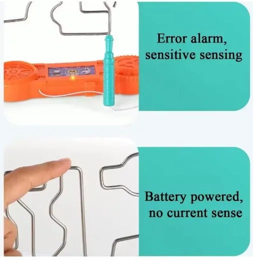 Bump Maze, Montessori Toy Electric Wire Maze Roller Game Touch Maze Puzzle Toy Collision Game Education Concentration Toy