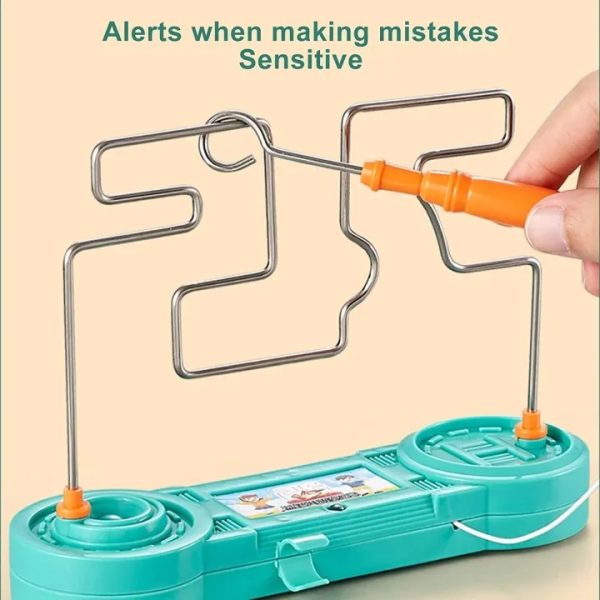 Bump Maze, Montessori Toy Electric Wire Maze Roller Game Touch Maze Puzzle Toy Collision Game Education Concentration Toy