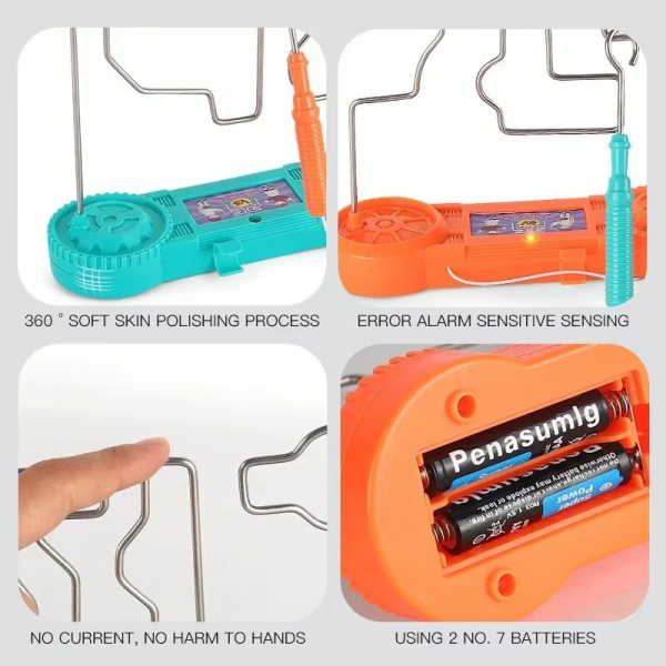 Bump Maze, Montessori Toy Electric Wire Maze Roller Game Touch Maze Puzzle Toy Collision Game Education Concentration Toy