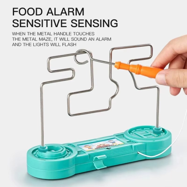 Bump Maze, Montessori Toy Electric Wire Maze Roller Game Touch Maze Puzzle Toy Collision Game Education Concentration Toy