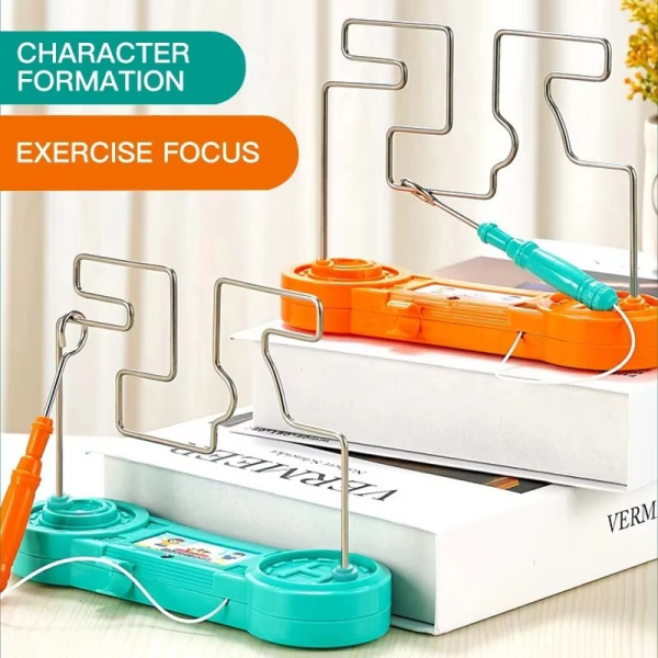 Bump Maze, Montessori Toy Electric Wire Maze Roller Game Touch Maze Puzzle Toy Collision Game Education Concentration Toy
