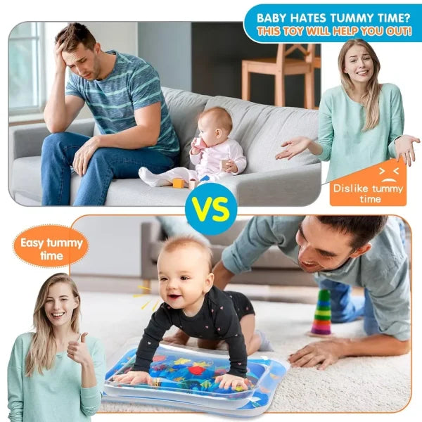 Inflatable Leakproof Water Mat For Kids / Inflatable Tummy Time Mat – Random Color
